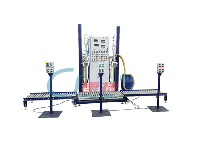 GCJ02-200-IIIB底充式半自動(dòng)液體灌裝機(jī)